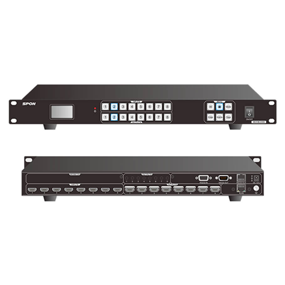 Bộ ma trận HDMI 8 vào 8 ra SPON LCS-8008HTP